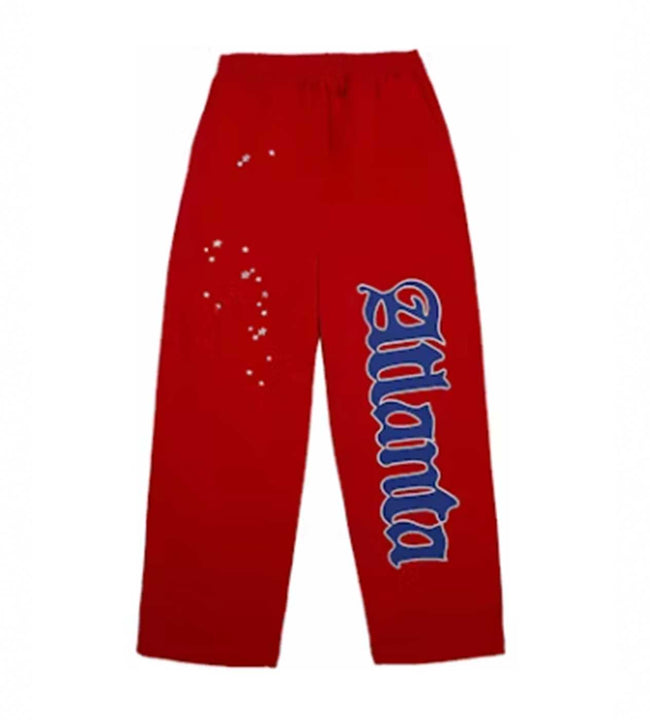 Sp5der Red Atlanta Open Leg Sweatpants Hover Image