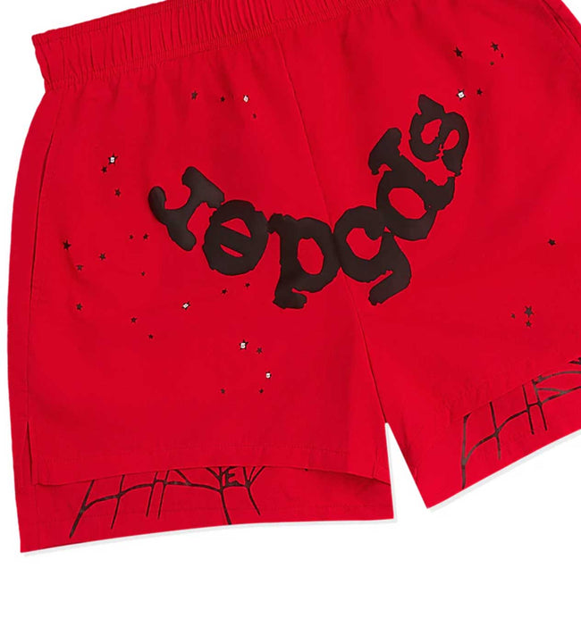 Sp5der Red OG Web Double Layer Short Main Image