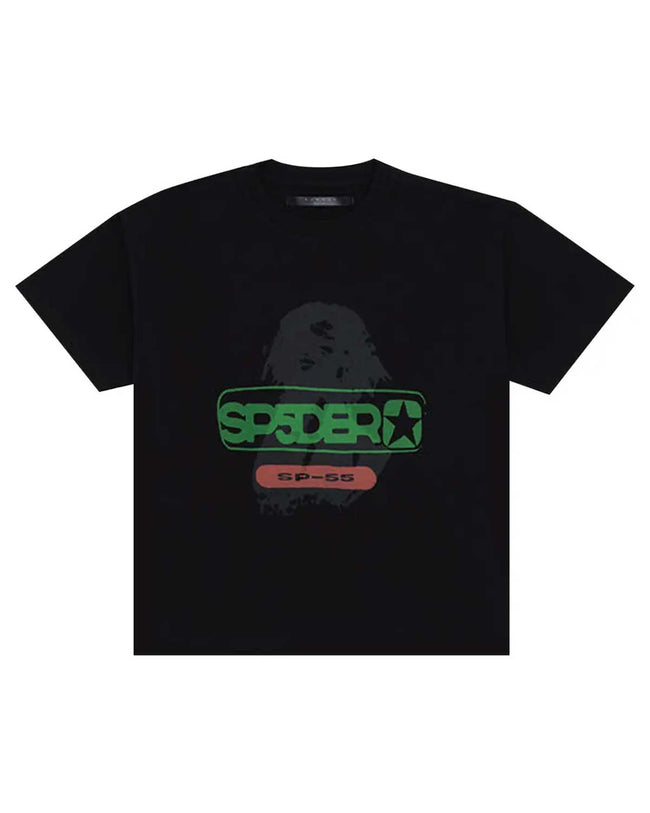 Sp5der Reunion Oversized Tee Black/Green Hover Image