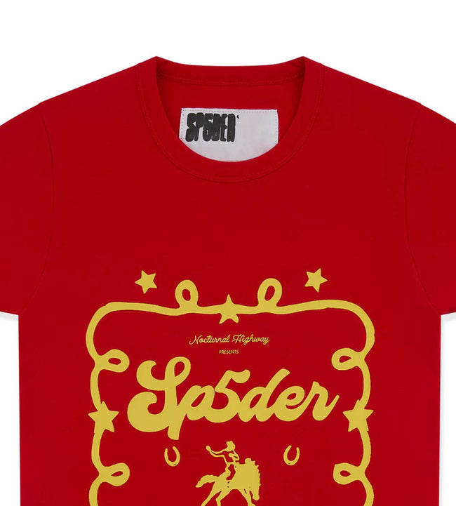 Sp5der Rodeo Poster LW Tee Red Main Image