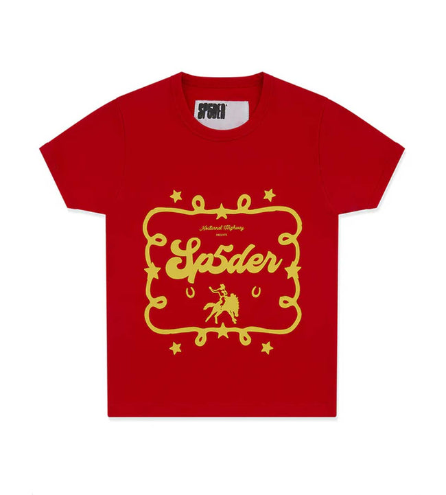 Sp5der Rodeo Poster LW Tee Red Hover Image