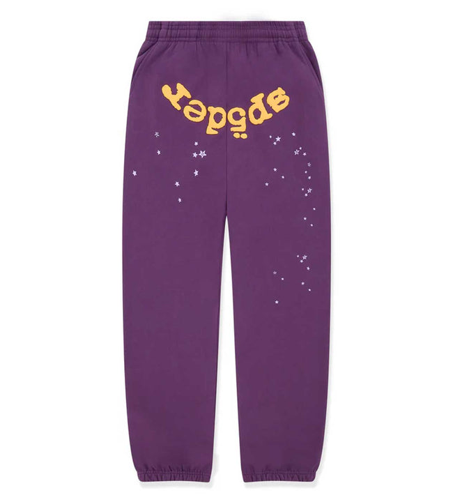 Sp5der Star OG Web v2 Sweatpants Purple Hover Image