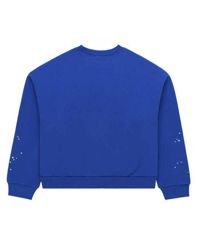 Sp5der Varsity Web Crewneck Blue Main Image