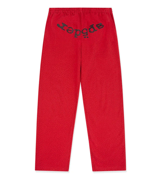 Sp5der VVS Webstone Sweatpants Red Hover Image