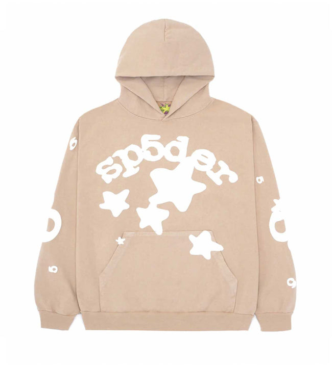 Sp5der Beluga Hoodie Brown Hover Image