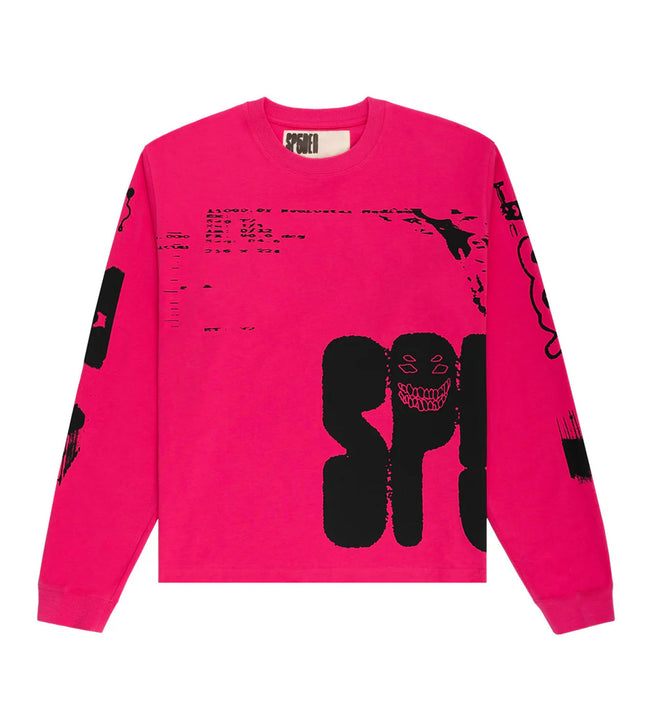 Sp5der X-Ray L/S LW Tee Pink Hover Image
