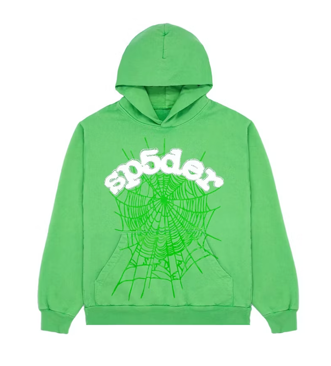 Sp5der Web Hoodie Slime Green Hover Image