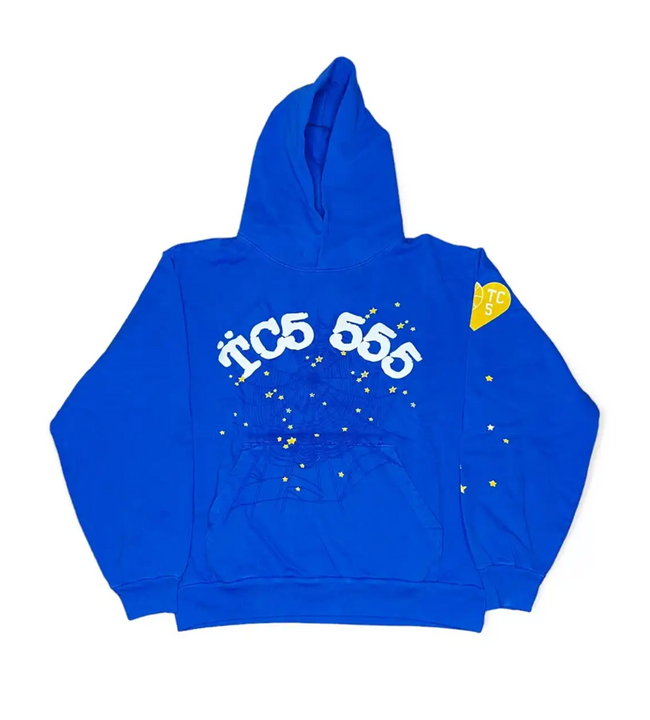 Sp5der TC5 Hoodie Blue Hover Image
