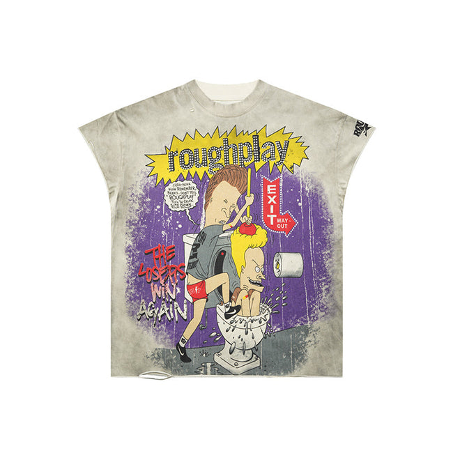 Rough Play T Shirts RoughPlay Skateboard T-Shirt with rhinestones Main Image