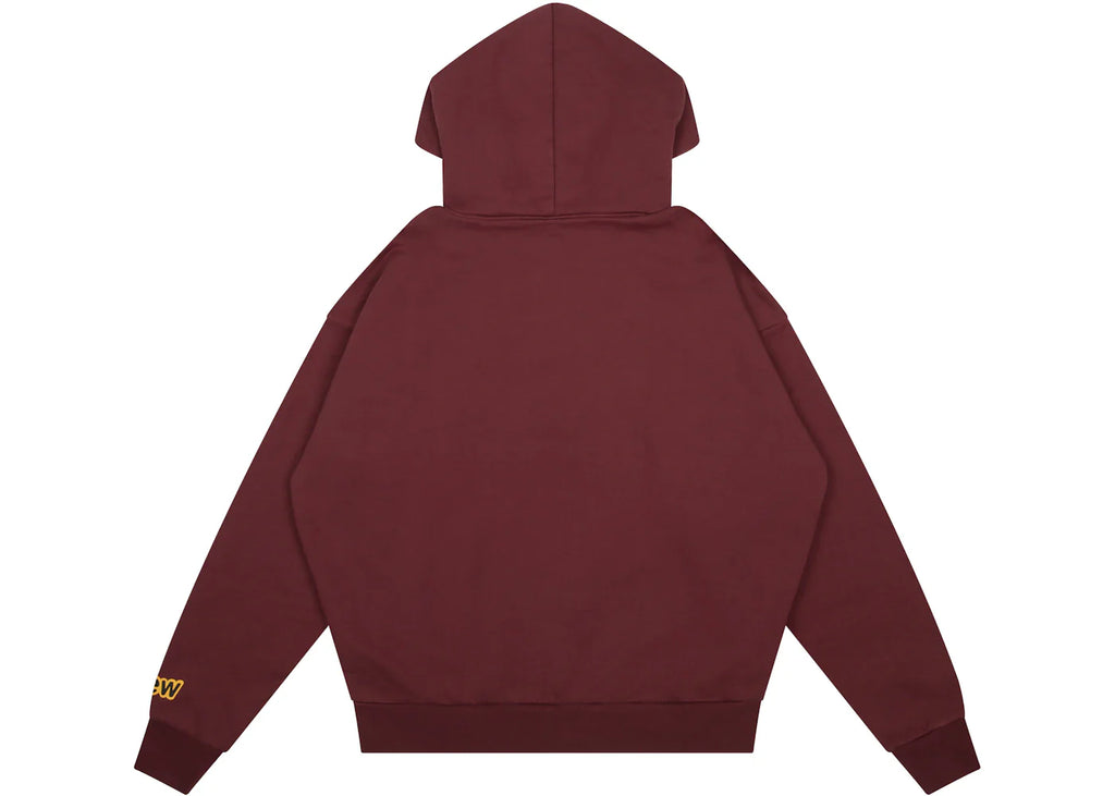 drew house mascot oversized oversized hoodie burgundy