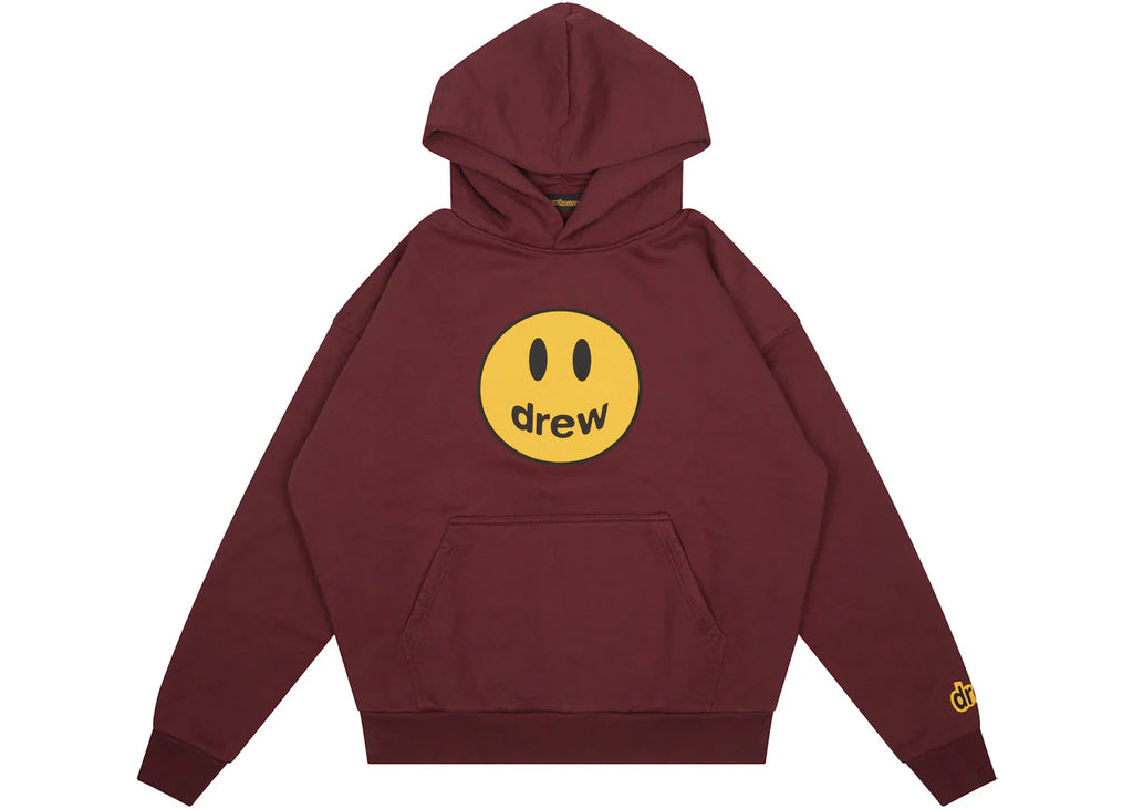 drew house mascot oversized oversized hoodie burgundy